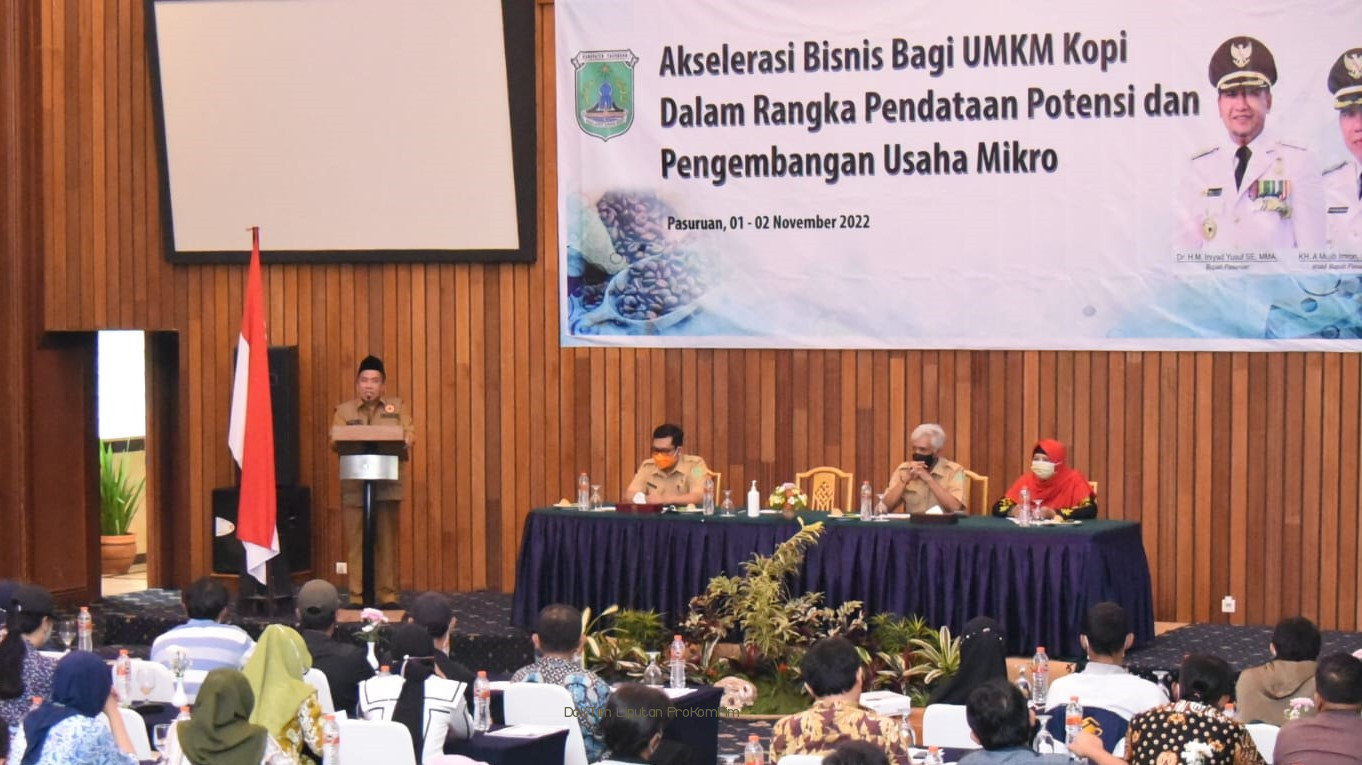   Tingkatkan Nilai Tambah Ekonomi Komoditas Kopi, Pemkab Pasuruan Gelar Pelatihan Akselerasi Bisnis Bagi UMKM Kopi 