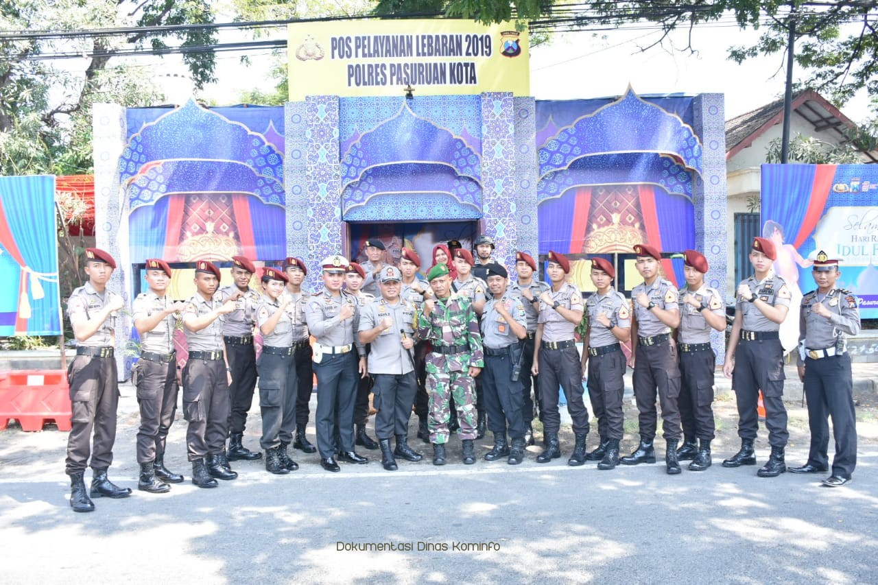 Bantu Pemudik, Polres Pasuruan Kota Bangun Pos Pelayanan Ala Alladin