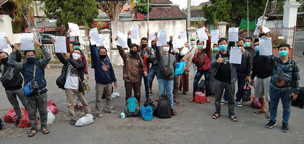 31 Warga Kabupaten Pasuruan Dinyatakan Bebas Covid-19. Total 433 Sembuh