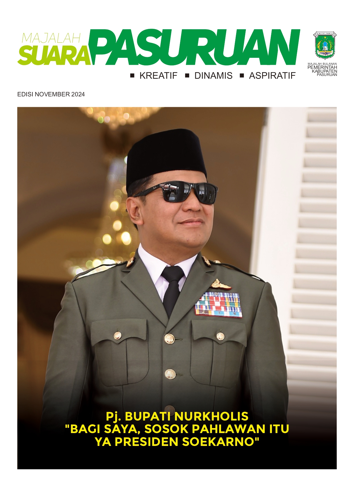 Sampul untuk Majalah Suara Pasuruan Edisi Bulan November Tahun 2024