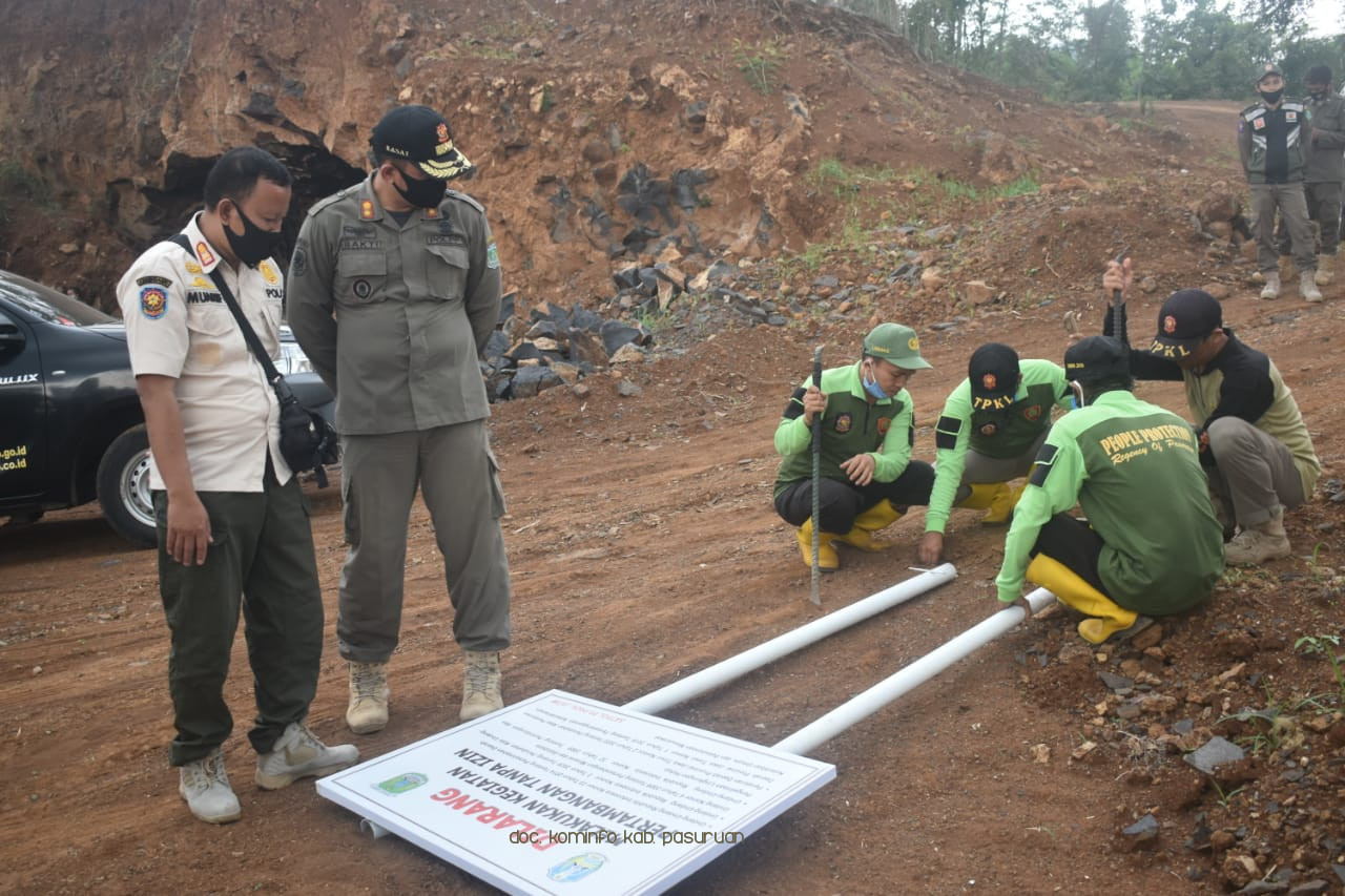 Tambang Illegal di Desa Kertosari, Kecamatan Purwosari, Ditutup